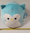 With Tags Squishmallows  winston  The Teal Owl 16    Plush Kellytoy Stuffed Animal