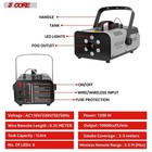5core Fog Smoke Machine 1200w Low Lying Indoor Outdoor 1l Fog Maker W Led Light