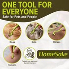Homesake Tick Remover Tool For Dogs  Cats   Humans  3 Pack 1 Pack  Green