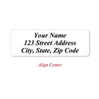 400 Personalized Return Address Labels Printed Text 1 2 X 1 3 4 Inch Plain Text