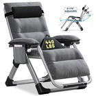 Naizea Zero Gravity Chair Set Of 2 Or 1 Armrest Mat Reclining Lounge Patio Chair