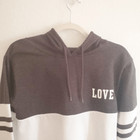 On Fire Love Pullover Hoodie Size Medium