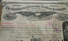 1880 Philadelphia Railway The Pennsylvania Railroad Company Stock Certificate