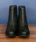 Wmns Ariat Scout Zip Black Leather Paddock Boot Sz 6 B