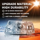 Headlight Set Ranger 01-11 Chrome Housing Clear Reflector Corner 4pcs Bulbs