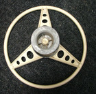 Vintage  Boat Steering Wheel With Cable Hub
