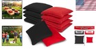 8 Pcs Cornhole Bags Bean Bags For Cornhole 4 Black And 4 Red For Tossing Gam   