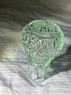 Vintage Green Pressed Glass Decanter Bottle Stopper Replacement Ornate 