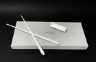 Lalique Crystal Tipped White Chopsticks With Rest Boxed French France