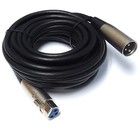 2 Pack Lot Xlr Shielded Balanced Microphone Mic Audio Cable Male To Female 25ft