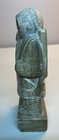 Vintage Hand Carved Soapstone Sculpture Eskimo Inuit Hunter Figure 5 1 2   