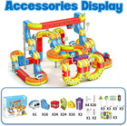 Magnetic Electric Train Tracks Set Gift For Kids 3-10 Car 3d Infinity Cube Track
