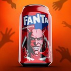 Fanta Halloween Collection 2025  4 Can Set Empty Hole On Bottom Of Can