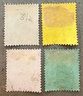 Trinidad   Tobago 4-7   1913 Britannia Stamps   Mh   Used