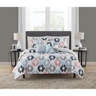 8 Piece Reversible Comforter Set Twin Xl Bed In A Bag W  Sheets   Pillows New