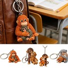 Protect Punch The Monkey Keychain  For Backpack Purse Car Keys Gift H Ot