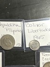 World Coins Lot Of 12 Philippines Venezuela Mexico Korea Canada Egypt