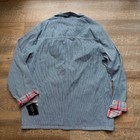 Vtg Nwt Sag Harbor Jacket Womens Sz Xl Blue Hickory Stripe Western Chore Coat