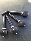 Natural Ebony Wood Violin Parts Set 4 4 Tailpiece Endpin Peg Chinrest Us Shipp