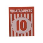 Whataburger Collectible Restaurant Table Tent Order Number 10 Modern Glossy New 