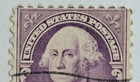U s  Postage Stamp   George Washington   3   Violet   Posted cancelled   1932  09