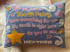 Toddler Girl Sz4 Personalized Bathrobe  heather  Ballerina   Tooth Fairy Pillow