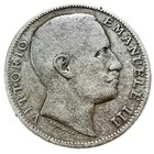 Italy 2 Lire 1905    Vittorio Emanuele Iii  Silver  Km 33 844 37