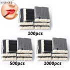 50 1000pcs Disposable Lip Brush Set Gloss Lipstick Wands Applicator Makeup Tool