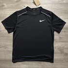 Nike Running Men s Black Dri-fit Short Sleeve Crew Neck T-shirt Size L