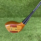 Macgregor Tourney 1 Wood Super Eye-o-matic Persimmon Driver Keyhole        Steel Rh
