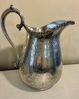 Antique Barker Bros  barker-ellis  Ornate Silverplate Pitcher 10 5    No Mono Euc 