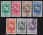 Venezuela  1951  Barinas  Scott 604-610  Only Post  Complete Arms  Used  Ebba05