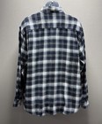 Wrangler Western Shirt Timber Creek Tartan Blue Flannel Cotton Size Xl