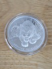 Scottsdale Mint Ghana 5 Cedis African Leopard 2017 1 Oz  999 Silver Coin Sal