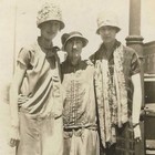 Vintage Snapshot Photo Three Women Cloche Hats 1920s Fashion Portrait