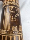 Vintage Malagasy Valiha Tube Zither 25  Carved Bamboo Instrument Zebu Cowhide