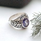 Alexandrite Gemstone With 925 Sterling Silver Grooms Ring For Men s  al21