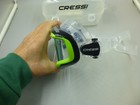 New Cressi Wide View Pano 3 Lime Green   Black Scuba Dive Mask And Carry Case