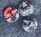 Lot Of 3 Antique Black Glass Buttons Victorian