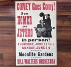 Coney Island Homer   Jethro Moonlite Gardens Concert Poster Cincinnati Vintage