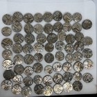 68 Vintage European Watch Movements Lot 21-23 Mm Silver Tone Steampunk Parts