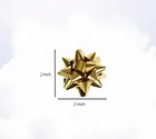 60 Pcs 2 Inch Mini Bows For Gifts - Assorted Colors  gold  Silver  Red  Green   
