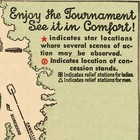 Augusta National Masters Golf 1954 Vintage Course Map Reprint Canvas Art Print