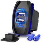 4 2a Rocker Switch Style 12v 24v Fast Socket Waterproof Quick For Dual Usb
