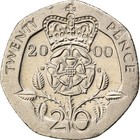   198876  Great Britain  Elizabeth Ii  20 Pence  2000  Copper-nickel  Ef  Km 990