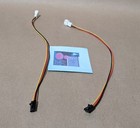 4-pack  New Dell Latch Style 3pin To Standard 3pin Pc Cooling Fan Adapter Cable