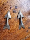 Harpoon Head Point Whaling Ship Vintage Bronze Darts 2pc