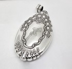 Art Nouveau Tiffany Floral Sterling Silver Pocket purse Size Liquor Flask 6 