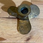Vintage Brass Boat Propeller Solitary Candlestick Holder Lake Nautical Bass Fish