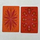 Vintage Lot Of 13 Single Swap Playing Cards Sun Moon Starburst Flower Power